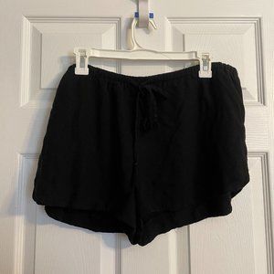 Mossimo Elastic Waist Black Soft Short - L
